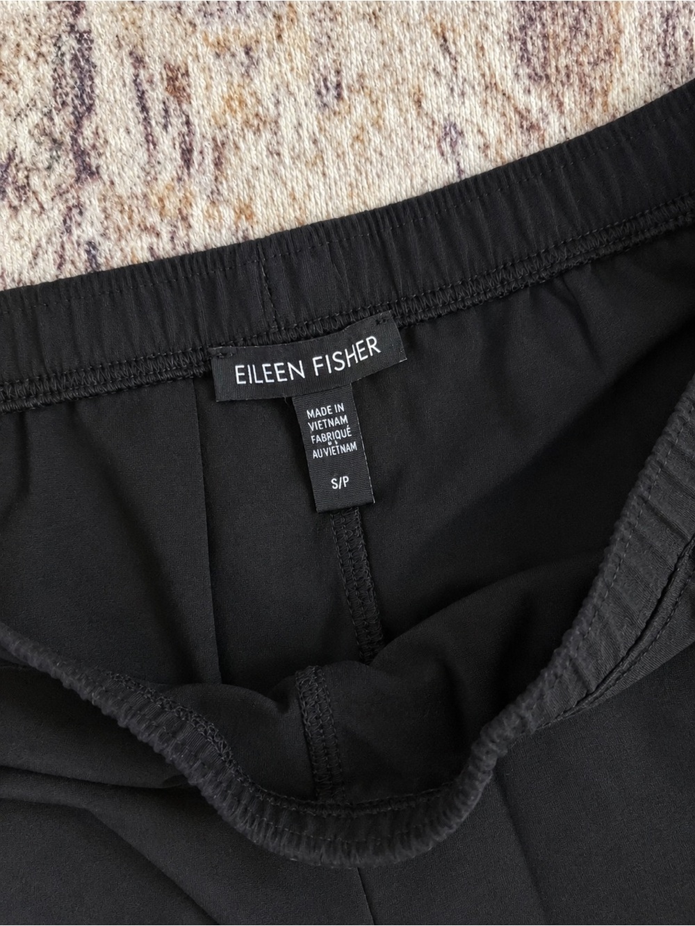 Eileen Fisher Stretch Jersey Knit Wide-Leg Pant Wide-Leg Pants Black Size Small